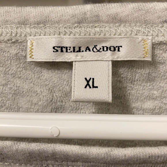 Stella&dot Addy versatile poncho.  Light Grey. XL - Picture 3 of 4